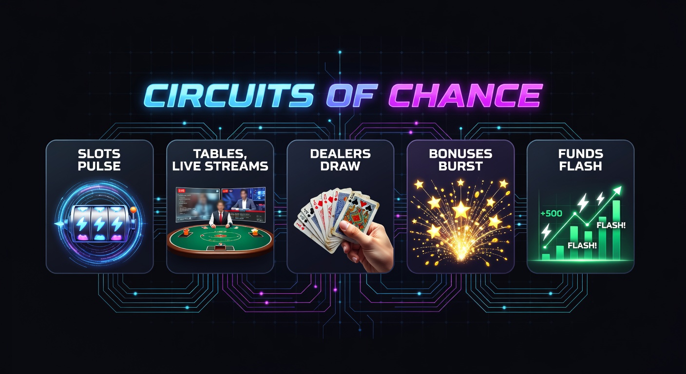 Explosive bonus animations linking slots, live dealer games, VIP tiers, and instant payment confirmations on a sleek mobile screen