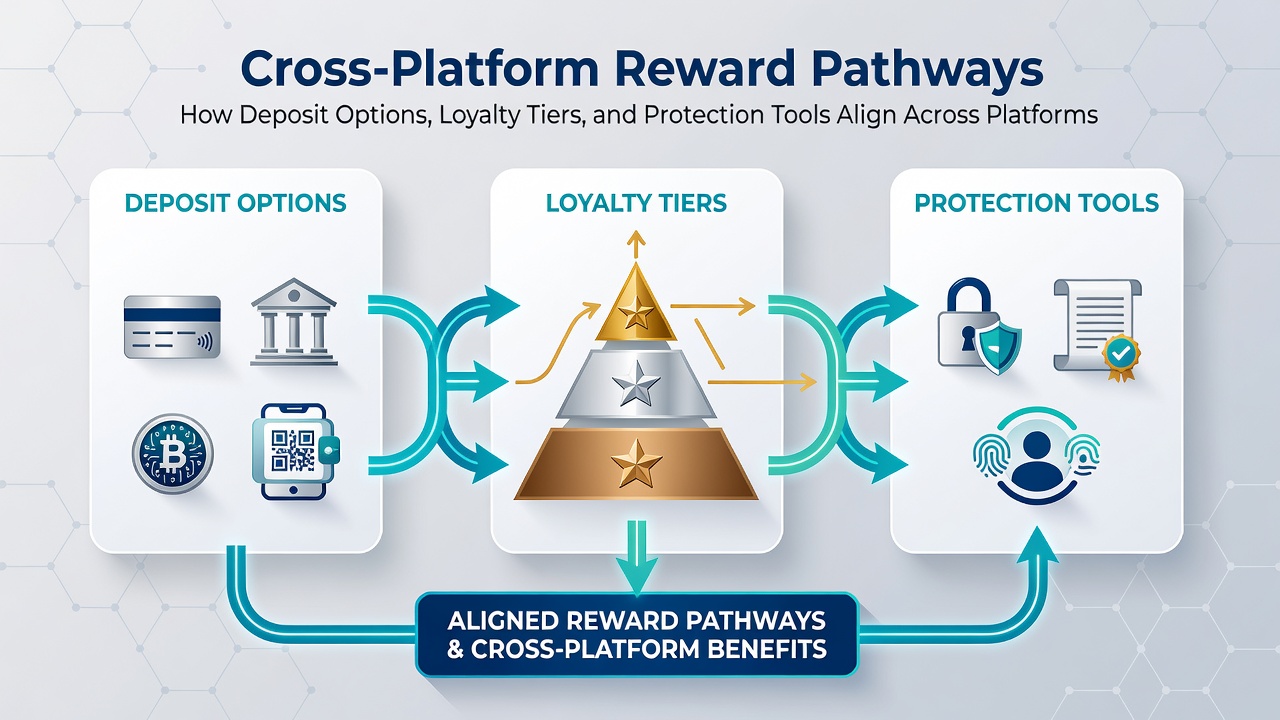 Loyalty tier dashboard displaying synchronized progress across multiple gaming formats