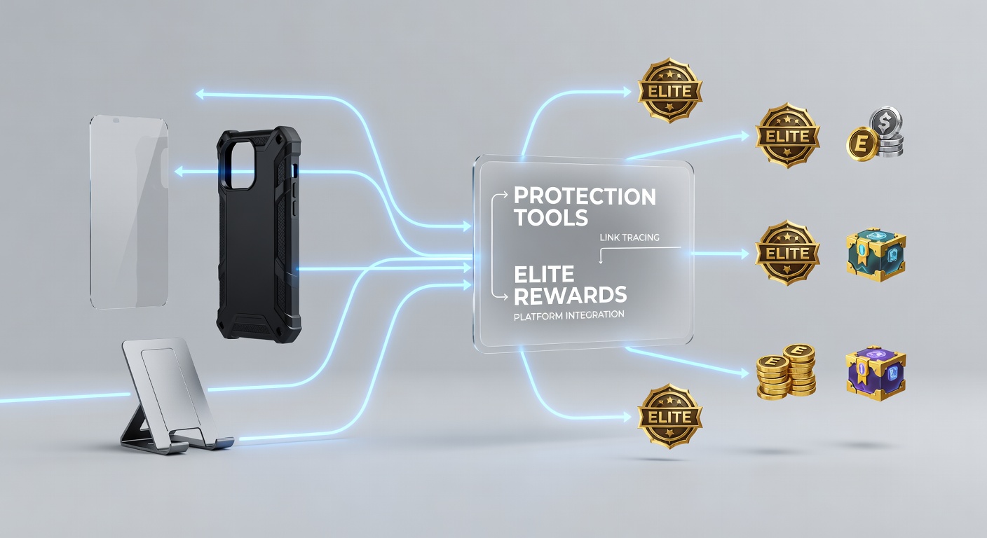 Mobile gaming interface showing integrated safety features and loyalty reward indicators on a portable device screen